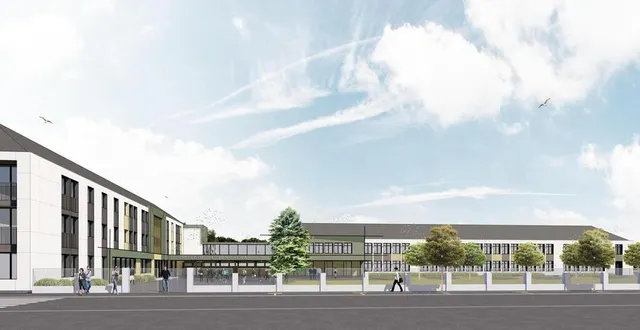 photo  le collège le joncheray à beaumont-sur-sarthe va être restructuré.  &copy;  cabinet delaroux 