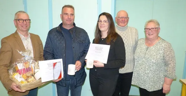 photo  jean-claude boiziau, tony forrien, anais lejeune, daniel van meyel et jocelyne letissier.   &copy;  le maine libre 