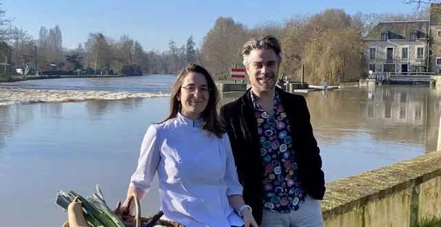 photo  en compagnie de robin, de l’association baobab, julia se lance dans des restaurants éphémères avec une cuisine locale et de saison…  &copy;  archives le maine libre 
