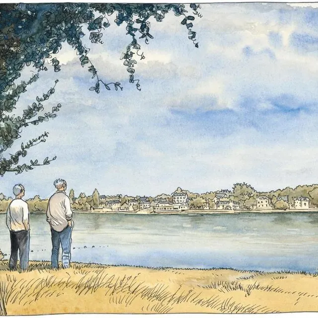 photo les aquarelles d’étienne davodeau animent son récit et entendent restituer toutes les nuances de couleurs de la loire.  ©  davodeau/futuropolis