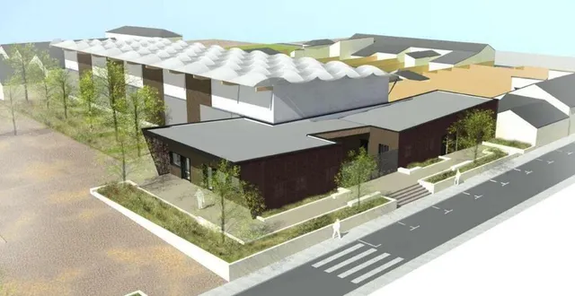 photo  le boulodrome, tel qu’il a été approuvé par le conseil municipal en 2022. sa livraison était alors annoncée pour cette année.  &copy;  xavier gayraud 