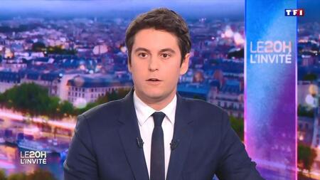 photo Gabriel Attal était au Journal Télévisé de TF1 ce 27 mars 2024 Capture écran TF1 