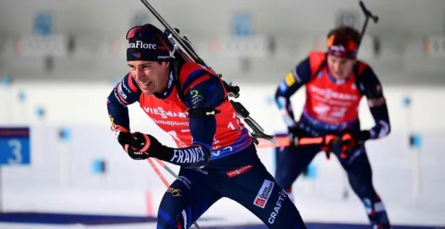 photo  le biathlète français quentin fillon maillet fait le bilan de sa saison en demi-teinte et se projette déjà sur les prochaines échéances.  &copy;  photo : marco bertorello / afp 