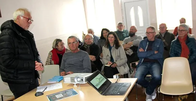photo  dominique perrin a animé l’assemblée générale de bercé naturellement.  &copy;  le maine libre 