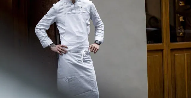 photo  le sarthois maxime bouttier a reçu la première étoile de son restaurant géosmine lundi 18 mars 2024 à tours, lors de la célèbre cérémonie du guide michelin.  &copy;  photo : laurent dupont 