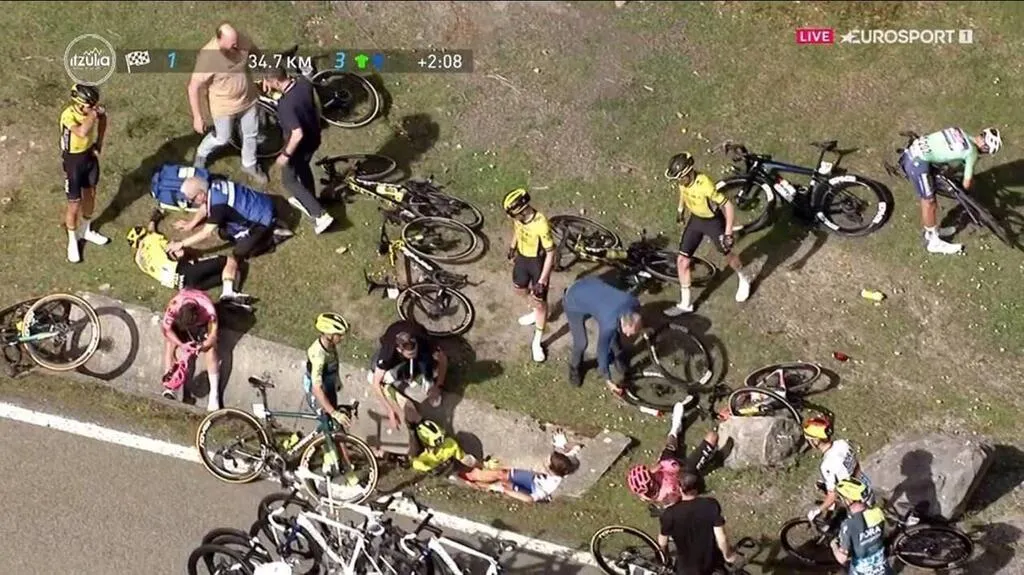 Chute au Tour du Pays basque. La réalisation TV critiquée pour avoir