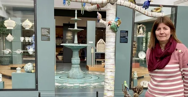 photo  céline moron, directrice du musée de la faïence et de la céramique de malicorne (sarthe).  &copy;  ouest-france 