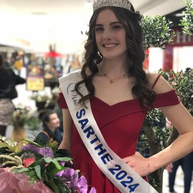 photo maëlle rouzier, miss sarthe 2024  ©  photo le maine libre