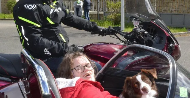 photo  les motards généreux ont proposé « une balade au ras du bitume » à la grande joie des résidents.  &copy;  maine libre 