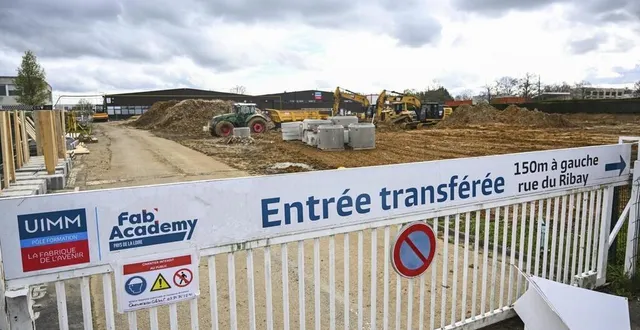 photo  le nouveau pôle de formation aux métiers de l’industrie de la fab academy est en construction dans le quartier universitaire du mans. un projet soutenu par la banque des territoires.  &copy;  le maine libre – denis lambert 