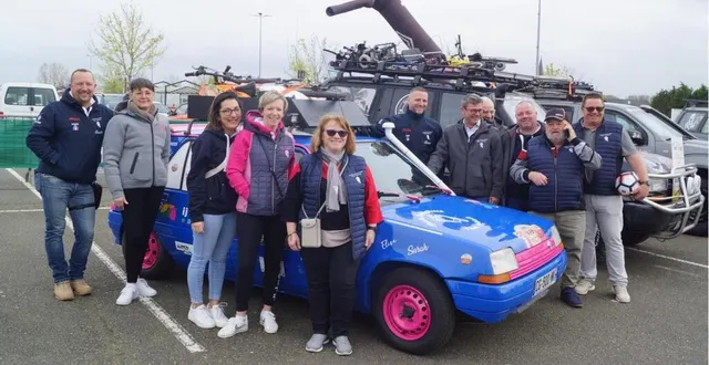 photo  les équipages du mhta avant le départ pour le raid solidaire au maroc.  &copy;  ouest-france 