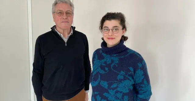 photo  jean-louis montembault et louise tiers, à la maison des aidants.  &copy;  ouest france 