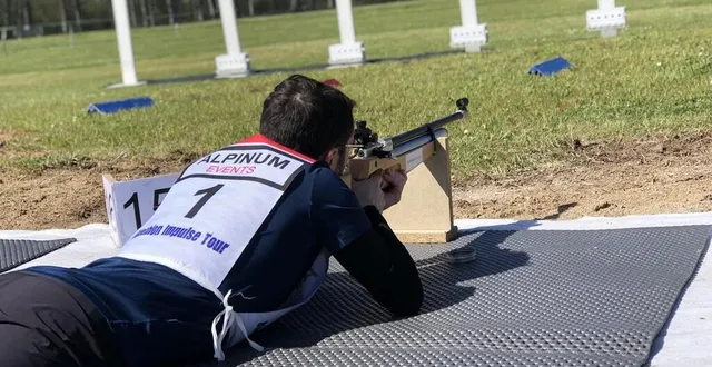 photo  le biathlon d’été additionne course à pied et tir.  &copy;  archives le maine libre 