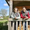 photo  amélie lebreton et max swiatkiewiez, les jeunes gérants du camping municipal de sablé-sur-sarthe, entament leur deuxième saison. 