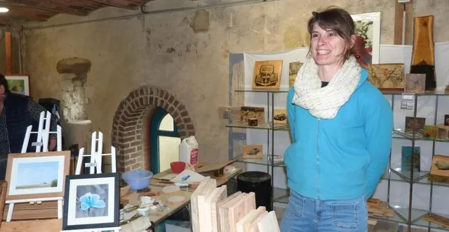 photo  la photographe laurie-anne moreau a reçu le public dans son atelier à montmirail.  &copy;  ouest-france 