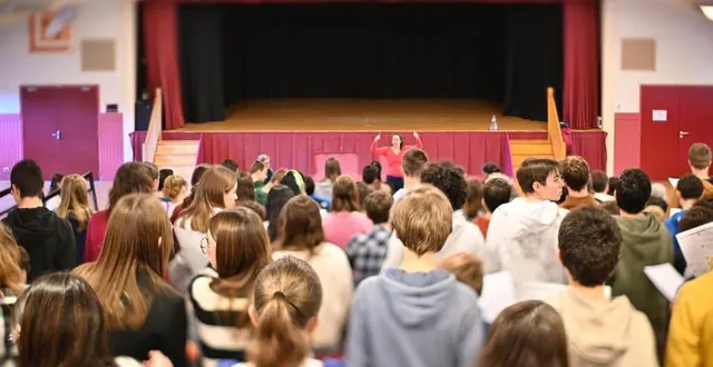photo  la présentation officielle du projet sing’in sarthe a eu lieu à marolles-les-braults mardi matin.  &copy;  cd72 