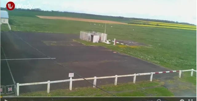 photo  webcam située à l’aérodrome de thouars.  &copy;  windy. com 