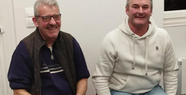 photo  de gauche à droite, hugues bonhomme et alain gourio.  &copy;  ouest-france 