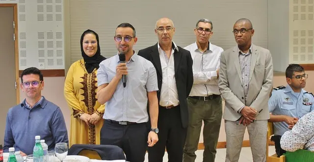 photo  abdallah bahous, le président de l’association musulmano-cultuelle sabolienne (amcs), a présenté une partie des membres qui compose le bureau lors du traditionnel repas pour la fin du ramadan, vendredi 12 avril : fatima eloy, abdeslam khouya, abdelkarim lahmer et ali saïd.  &copy;  ouest-france 
