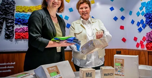 photo  céline bourdin, présidente de manufacture de l’ephémère, travaille en étroite relation avec audrey laloux-revet, la responsable qse (qualité sécurité environnement) pour sans cesse réduire l’empreinte environnementale de l’entreprise.  &copy;  photo le maine libre - yvon loué 