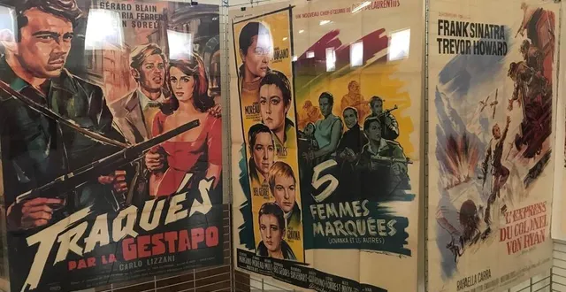 photo  le musée propose une collection éphémère d’affiches de films lancée à l’occasion du salon livre & vin.  &copy;  co 