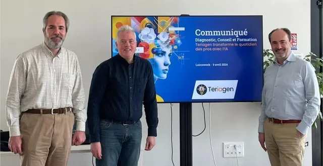 photo  alexandre clappier, sylvain bidier et antoine clappier viennent de créer teriagen.  &copy;  le maine libre 