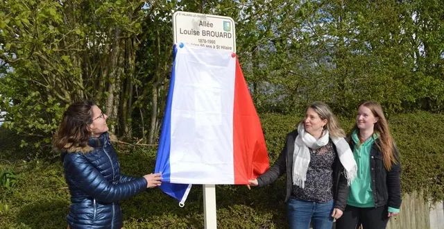 photo  mardi, l’allée louise-brouard qui mène à l’école, a été inaugurée.  &copy;  ouest-france 