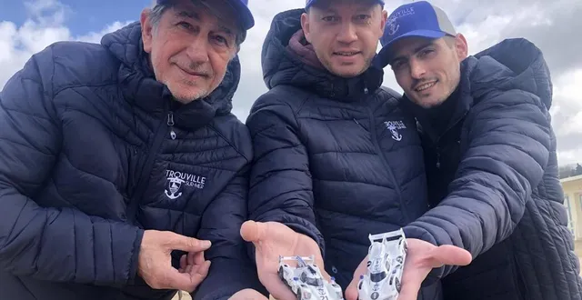 photo  thierry lacheray, alexandre daunis et maxime aguillé composent l’équipe de trouville-sur-mer (calvados) pour les 24 heures automobilles qui se tiendront les 20 et 21 avril 2024.  &copy;  ouest-france 