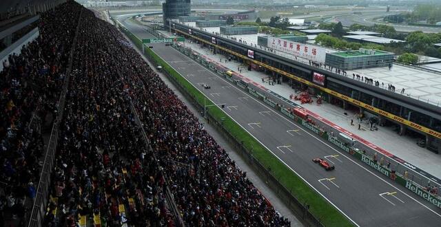 photo  la piste du circuit international de shanghai va de nouveau accueillir le grand prix de f1 de chine, cinq ans après la dernière course. 