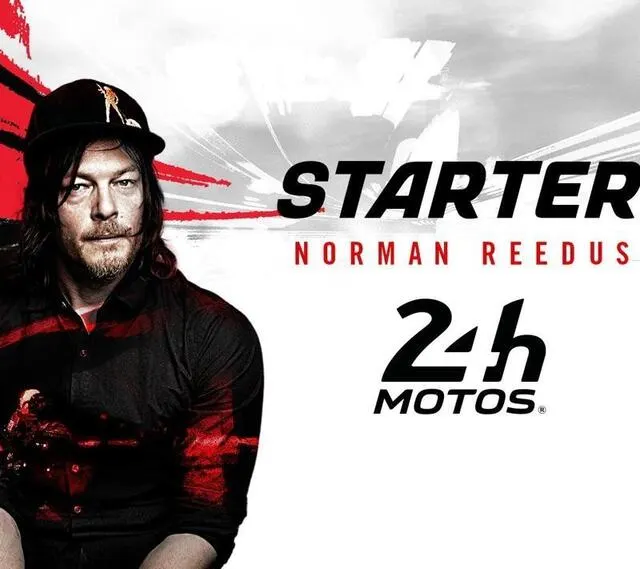 photo norman reedus sera le starter des 24 heures du mans 2024.  ©  luke fontana