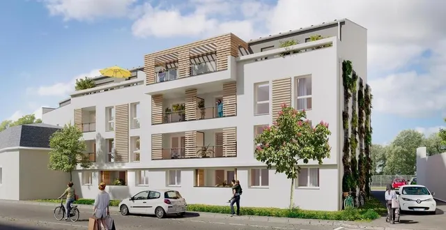 photo  nexity va créer une résidence rue de la blanchisserie au mans (documents, photographies et illustrations non contractuels).  &copy;  architecte cabinet cazals- perspective images créations 