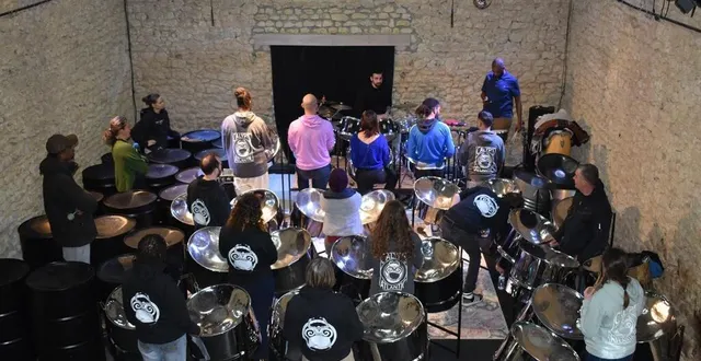 photo  le groupe calyps atlantic était en résidence à saint-ulphace.  &copy;  le maine libre 