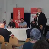 photo  ce jeudi 18 avril 2024 se tenait à allonnes (sarthe), une première réunion publique, en présence de stéphane le foll, pour présenter le projet chronovélo aux habitants de la métropole du mans. 