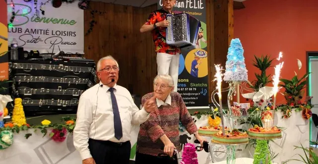 photo  pierre delorme, 74 ans, originaire de la fresnaye-sur-chédouet et palvinéen depuis 22 ans, est le dynamique président. ici en compagnie de marie-louise lebrun, 98 ans, le symbole même du club, joie, esprit d’équipe, solidarité et longévité.  &copy;  le maine libre 