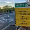 photo fermeture du pont de malicorne-sur-sarthe du 22 avril au 3 mai.