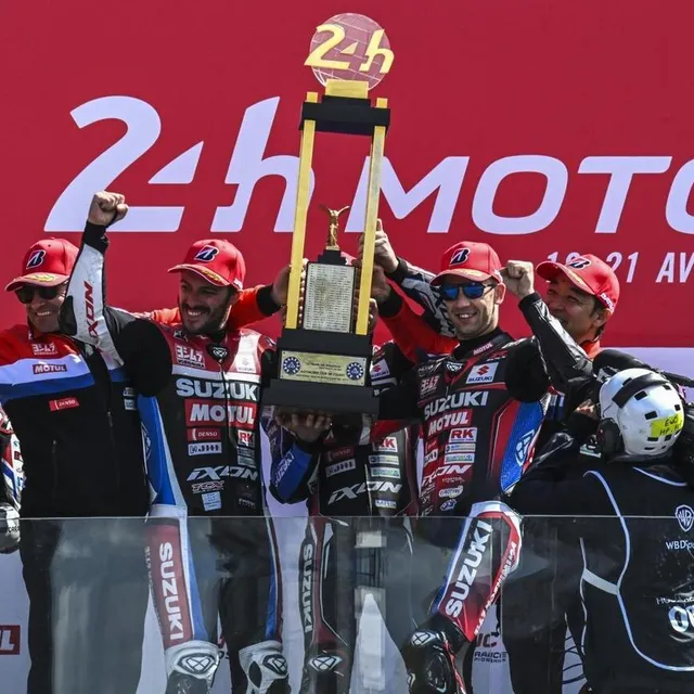 photo le sert a remporté l’épreuve avec la suzuki n°12.  ©  le maine libre - denis lambert