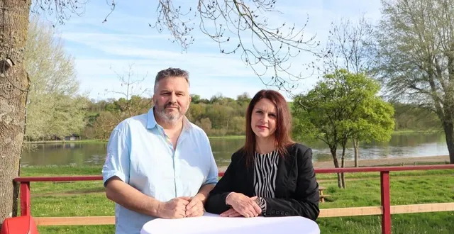 photo  jérôme et marie tirmarche ont réouvert le septentrion, le camping de brûlon, depuis le 1er avril 2024.  &copy;  ouest-france 