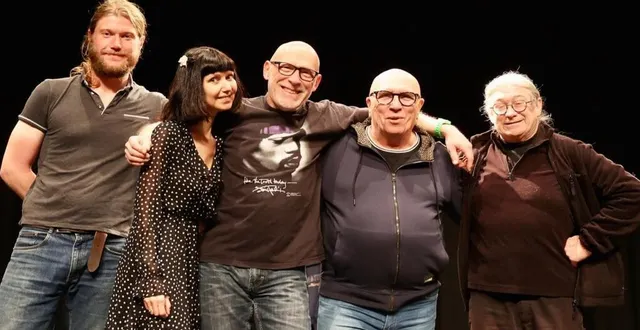 photo  l’équipe du spectacle à travailler pendant deux jours.  &copy;  le maine libre 