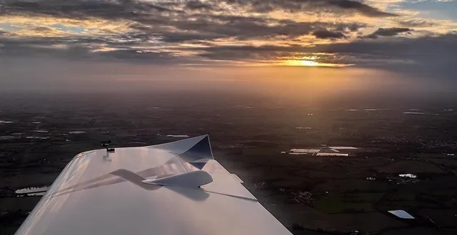 photo  la région vue du ciel avec le club aéro-découverte de cholet (maine-et-loire)  &copy;  aéro-école pilotage cholet 