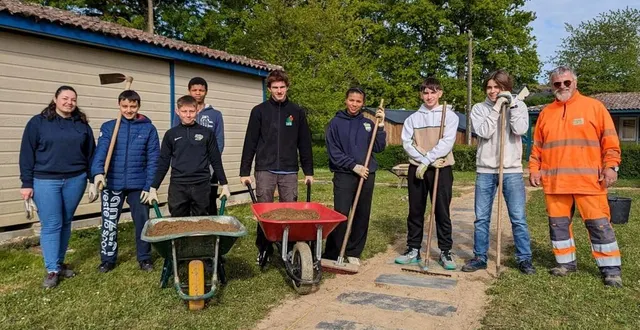 photo  une opération argent de poche s’est déroulée au camping municipal.  &copy;  ouest-france 