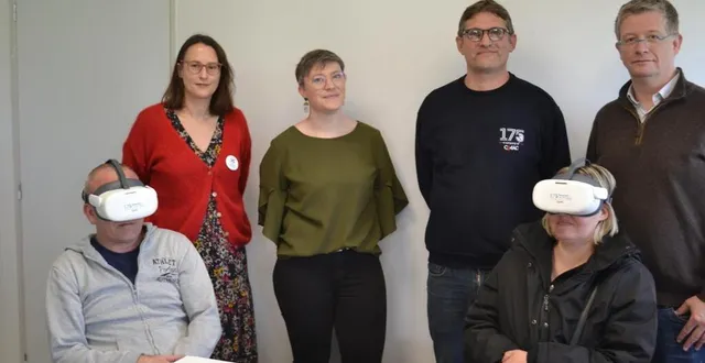 photo  grâce à des casques de réalité virtuelle, les candidats ont pu se faire une représentation exacte des métiers de la fonderie.  &copy;  le maine libre 