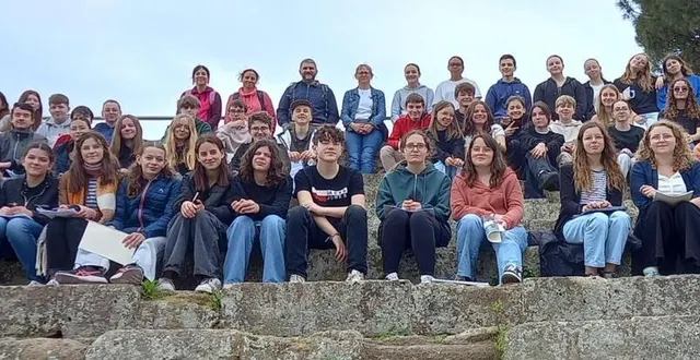 photo  les collégiens à la découverte des merveilles de l’italie  &copy;  collège conlie 