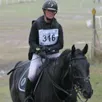 photo emmanuelle plée et heroe de cafeny, à l’arrivée du cross, samedi matin du cci**l de saumur.