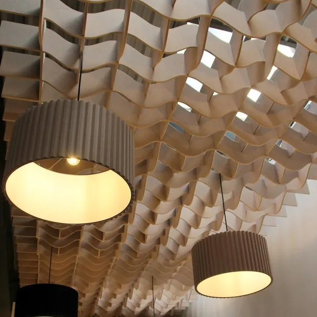 Plafond, » piège à son » d’une salle de réunion. Le Maine Libre photo plafond, » piège à son » d’une salle de réunion. © le maine libre