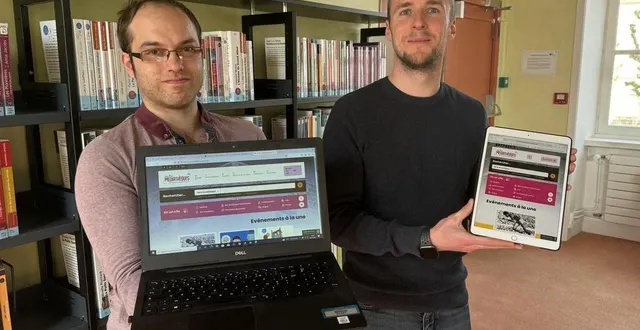 photo  joevin columbu, coordinateur informatique et numérique, et thomas traversa, chef projet réseau, ont développé un nouveau site internet pour les médiathèques d’alençon (orne).  &copy;  ouest-france 