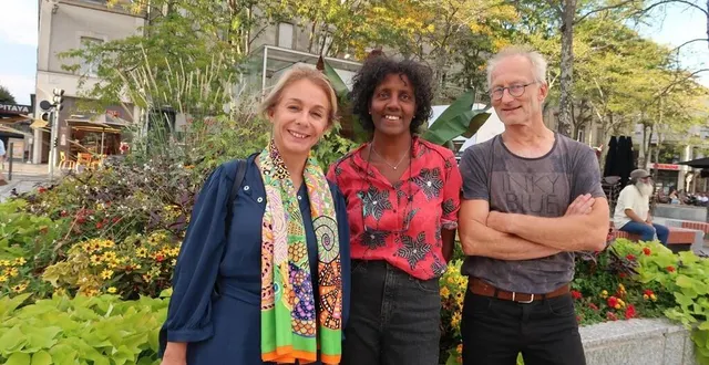 photo  les trois élus d’opposition de cholet autrement : carole bossard gauthier, kai-ulrich hartwich et sylvie tolassy.  &copy;  archives co - fabienne supiot 