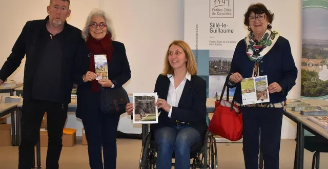 photo  dominique brosse pour les gîtes de france, claire péchabrier vice-présidente de la commission tourisme, valérie radou présidente de la 4cps, et françoise lebrun présidente des stations vertes.  &copy;  le maine libre 