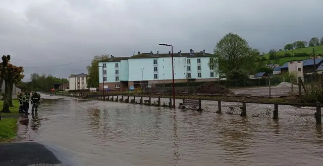 photo  à vimoutiers (orne), le quartier des près-gâteaux a bien été inondé, mais moins qu’en 2018.  &copy;  ouest-france 