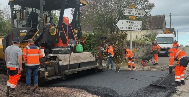 photo  les travaux de rue des monts-d’amain à sainte-gauburge-sainte-colombe, ont coûté près de 70 000 €, entièrement financés par le conseil départemental de l’orne.  &copy;  ouest-france 