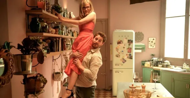 photo  « et plus si affinités », avec isabelle carré, bernard campan, julia faure.   &copy;  julien panié 